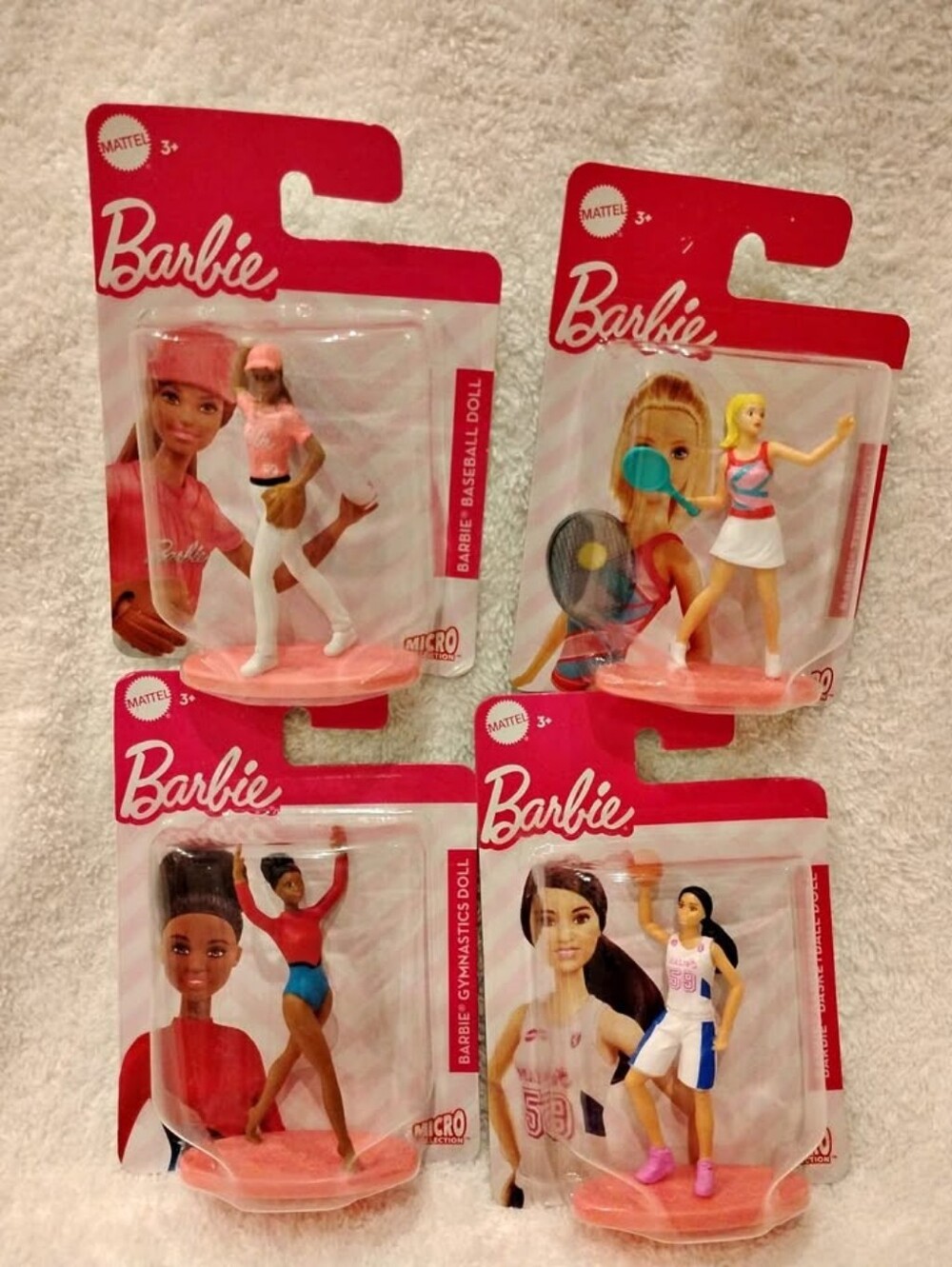 Barbie Micro Collection Sports 4-Pack Minis NEW on Card Mattel